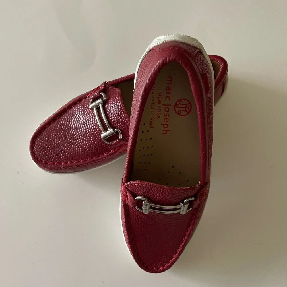 NWT Marc Joseph New York Kids Lexingto Penble Grainy Leather shoes 11.5